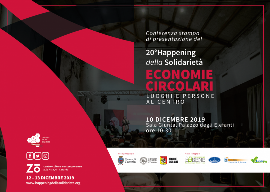 Happening della Solidarietà, martedì 10 dicembre a Palazzo degli Elefanti la conferenza di presentazione della 20°edizione